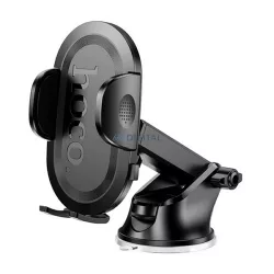   Transmițător FM bluetooth HOCO E85 2 prize USB+Type-C (v5.4, 20W, încărcător rapid, afișaj LED) NEGRU