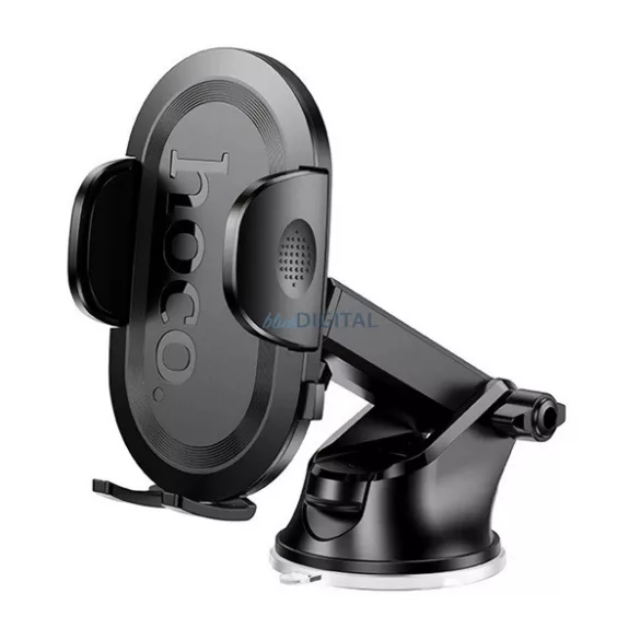 Transmițător FM bluetooth HOCO E85 2 prize USB+Type-C (v5.4, 20W, încărcător rapid, afișaj LED) NEGRU