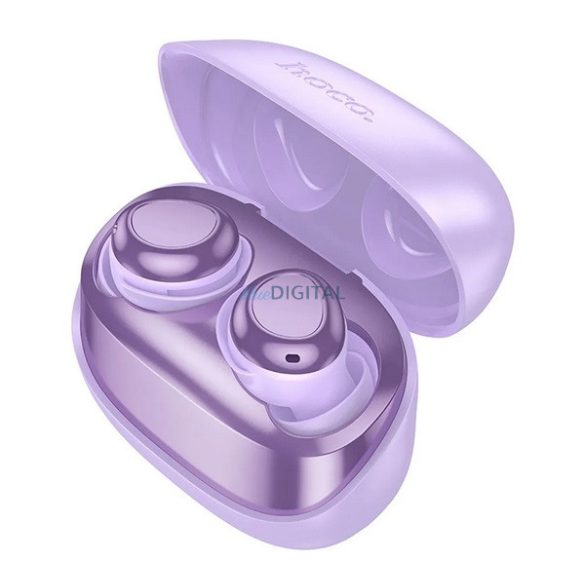 HOCO EW200 căști bluetooth STAREO (v5.4, TWS, afișaj LED, microfon + încărcător) LILA