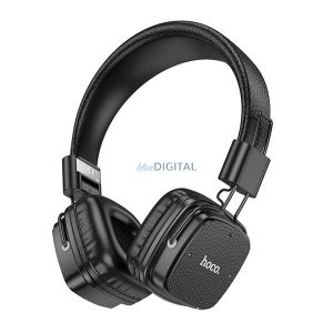 HOCO W56 căști bluetooth Stereo (v5.4, mufă jack de 3,5 mm) NEGRU
