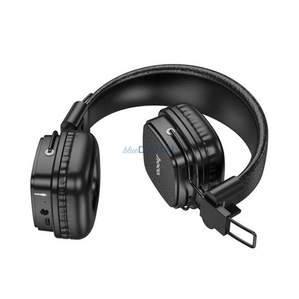 HOCO W56 căști bluetooth Stereo (v5.4, mufă jack de 3,5 mm) NEGRU