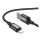 HOCO X89 cablu de date (USB - lightning, 2.4A, încărcător rapid, 100cm, șiret) NEGRU