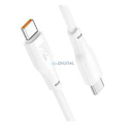   HOCO X93 cablu de date (Tip-C - Tip-C, 100W, 3A, încărcător rapid PD, 100cm, anti-rupere) ALB