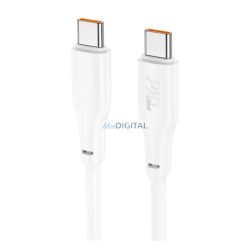   HOCO X93 cablu de date (Tip-C - Tip-C, 100W, 3A, încărcător rapid PD, 200cm, anti-rupere) ALB