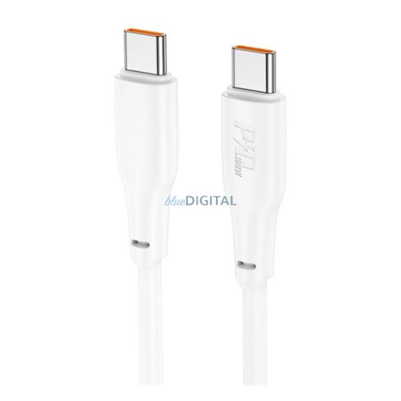 HOCO X93 cablu de date (Tip-C - Tip-C, 100W, 3A, încărcător rapid PD, 200cm, anti-rupere) ALB