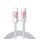 JOYROOM CRYSTAL-CLEAR cablu de date (Type-C - lightning, 3A, încărcător rapid, 120cm, șiret) ALB JOYROOM CRYSTAL-CLEAR cablu de date (Type-C - lightning, 3A, încărcător rapid, 120cm, șiret) ALB