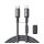 JOYROOM UNLIMITED cablu de date (Type-C - lightning, 60W, încărcător rapid, 120cm + organizator magnetic de cablu) GREY