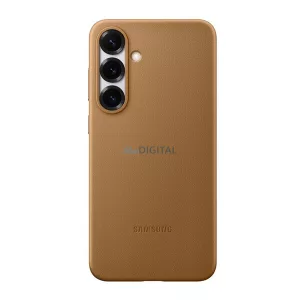 HUSĂ! - SAMSUNG plastic telefon protector (ECO piele efect spate capac) GOLD Samsung Galaxy S25 Plus (SM-S936)
