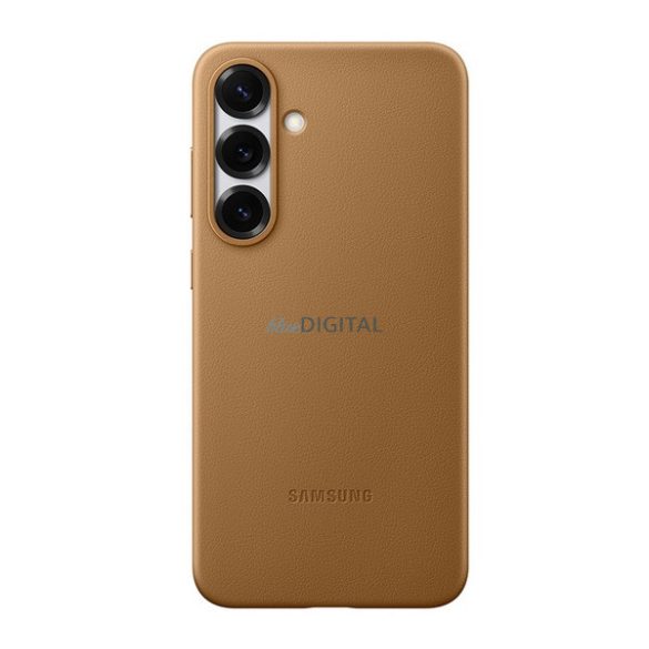 SAMSUNG plastic telefon protector (ECO piele efect spate capac) GOLD Samsung Galaxy S25 Plus (SM-S936)