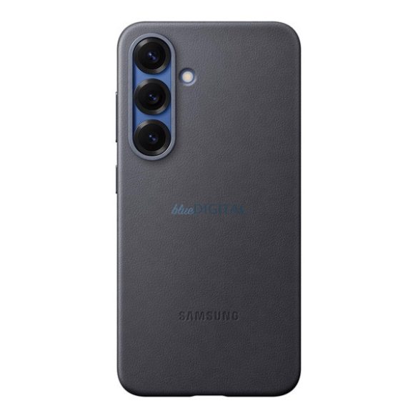 SAMSUNG plastic telefon protector (ECO piele efect spate capac) BLACK Samsung Galaxy S25 (SM-S931)