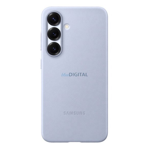 SAMSUNG plastic telefon protector (ECO piele efect spate capac) LIGHT BLUE Samsung Galaxy S25 (SM-S931)