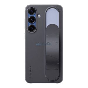 SAMSUNG silicon telefon protector (mat, built-in curea, kickstand) BLACK Samsung Galaxy S25 Plus (SM-S936)