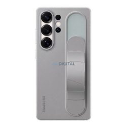   HUSĂ! - SAMSUNG silicon telefon protector (mat, built-in curea, kickstand) LIGHT GREY Samsung Galaxy S25 Ultra (SM-S938)
