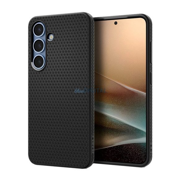 SPIGEN LIQUID AIR silicon protector de telefon (rezistent la șocuri, bubble heel, diamant) BLACK Samsung Galaxy S25 Plus (SM-S936)