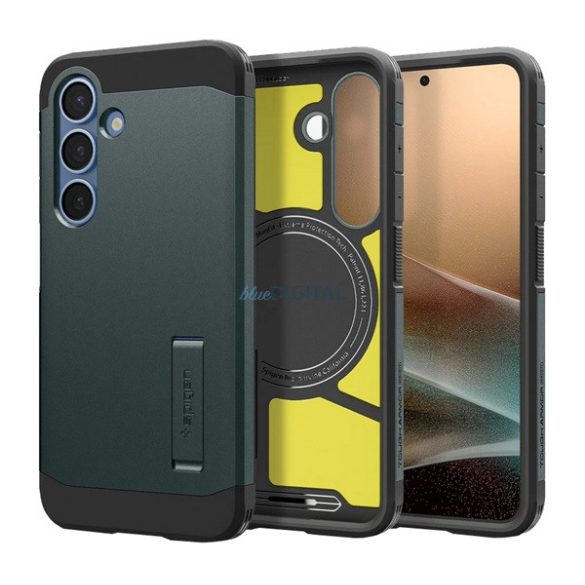 SPIGEN TOUGH ARMOR MAG plastic protector de telefon (rezistent la șocuri, amortizor, MagSafe) MECANISM DE TĂIEREA Samsung Galaxy S25 (SM-S931)