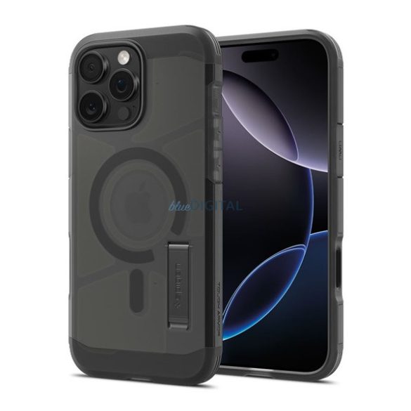 SPIGEN TOUGH ARMOR MAG T plastic telefon protector (rezistent la șocuri, anti-reflexie, MagSafe, mat) BLACK Apple iPhone 16 Pro Max
