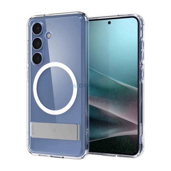 SPIGEN ULTRA HYBRID S plastic protector de telefon (rezistent la șocuri, bubble cadru, suport, MagSafe) pentru Samsung Galaxy S25 (SM-S931)