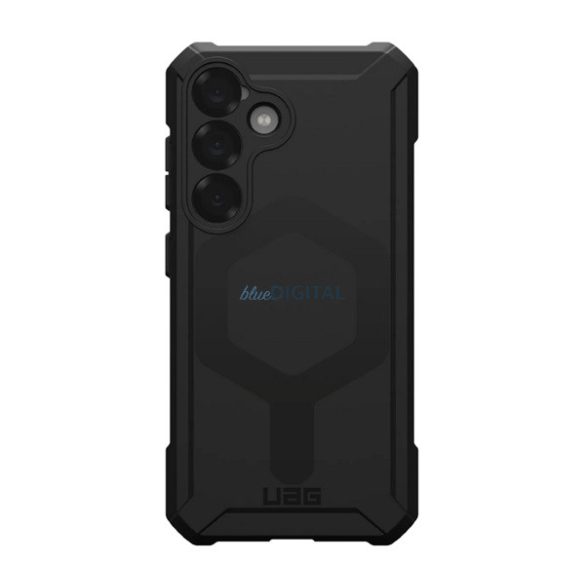 UAG ESSENTIAL silicon telefon protector (rezistență ridicată la impact, pernă de aer toc, MagSafe) BLACK Samsung Galaxy S25 (SM-S931)