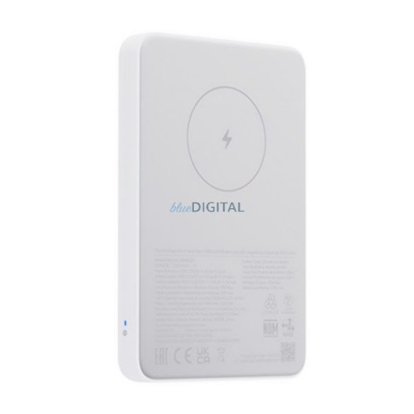XIAOMI MAGNETIC încărcător de urgență cu priză Type-C (5000mAh, 20W, încărcător rapid, wireless) ALB