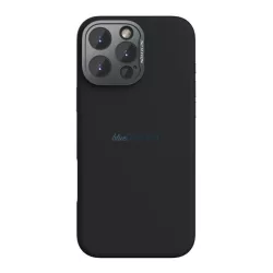   HUSĂ! - NILLKIN LENSWING MAGNETIC plastic telefon protector (mat, microfibră pluș interior, camera de protecție, MagSafe) BLACK Apple iPhone 16 Pro Max