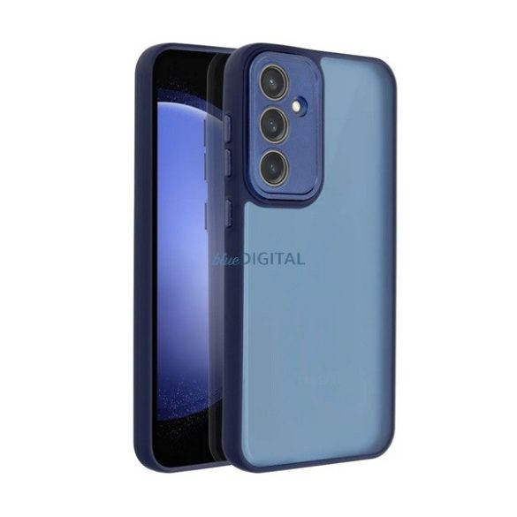 Silicon protector de telefon (rezistent la șocuri, spate acrilic, protector de cameră) CUTTING BLUE Samsung Galaxy A26 5G (SM-A266)