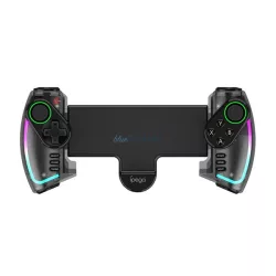   Controler fără fir IPEGA (v5.0, baterie 300mAh, RGB, compatibil iOS/Android/PC/PS3/Nintendo Switch) NEGRU