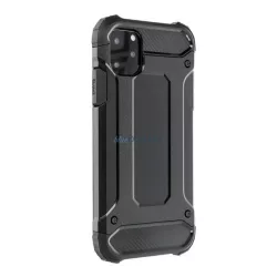   HUSĂ! - Defender Silicone Phone Protector (rezistent la șocuri, călcâi cu bule, efect metalic) BLACK Samsung Galaxy A36 5G (SM-A366)