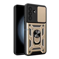   HUSĂ! - Protector de telefon din silicon Defender (rezistent la șocuri, inel de reținere, protector de cameră) GOLD Samsung Galaxy A36 5G (SM-A366)