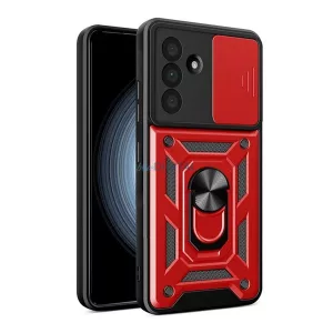 HUSĂ! - Protector de telefon din silicon Defender (rezistent la șocuri, inel de reținere, protector pentru cameră) PIROS Samsung Galaxy A36 5G (SM-A366)