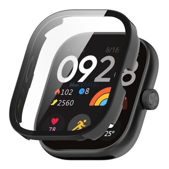 Cadru din plastic (BUMPER, rezistență la șocuri + sticlă de protecție a ecranului) BLACK Xiaomi Redmi Watch 5