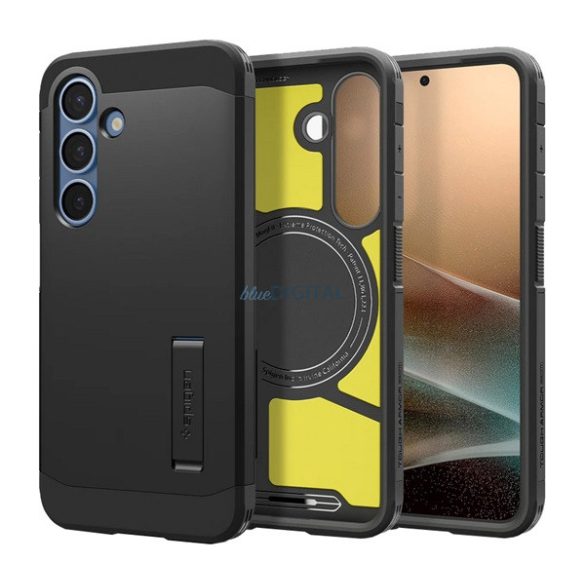 SPIGEN TOUGH ARMOR MAG plastic protector de telefon (rezistent la șocuri, amortizor, MagSafe) BLACK Samsung Galaxy S25 Plus (SM-S936)