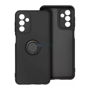 HUSĂ! - Silicon protector de telefon (inel de montare, microfibră pluș interior, magnetic, camera de protecție) BLACK Samsung Galaxy A26 5G (SM-A266)