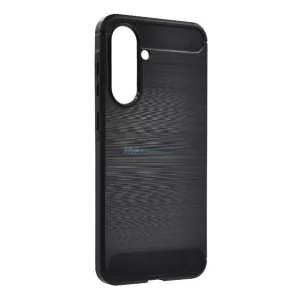 HUSĂ! - Silicon protector de telefon (rezistent la impact, bubble heel, periat, model de carbon) BLACK Samsung Galaxy A36 5G (SM-A366)