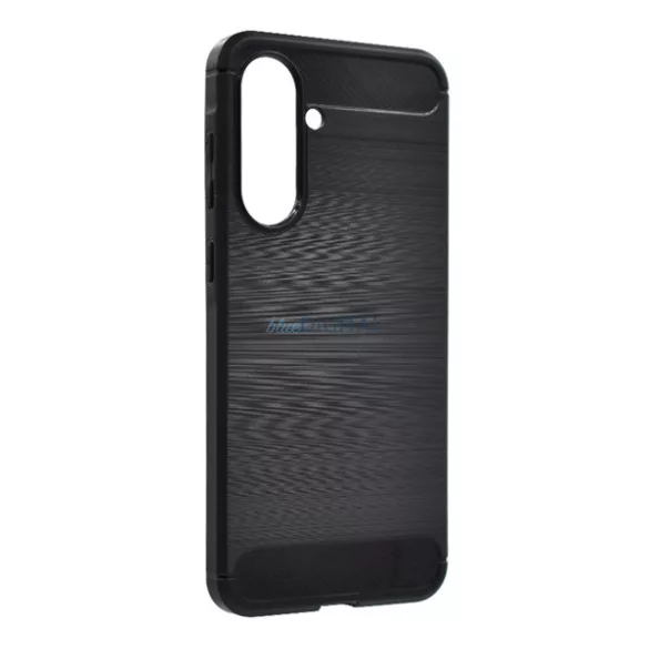 HUSĂ! - Silicon protector de telefon (rezistent la impact, bubble heel, periat, model de carbon) BLACK Samsung Galaxy A36 5G (SM-A366)