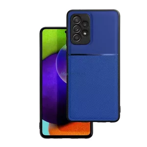 HUSĂ! - Silicon protector de telefon (rezistent la șocuri, magnetic, spate din piele, cu dungi) CUTTING BLUE Samsung Galaxy A36 5G (SM-A366)
