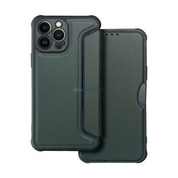   Carcasă permanentă, efect piele (FLIP, deschidere laterală, rezistență la impact, călcâi cu bule, protecție cameră foto, model carbon) PERNA PLIABILĂ Samsung Galaxy A26 5G (SM-A266)