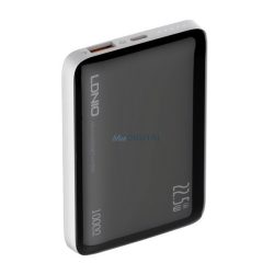   Încărcător rapid LDNIO USB+Type-C (10000mAh, 22.5W, 3A, încărcător rapid PD, indicator LED) NEGRU