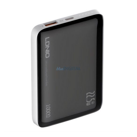 Încărcător rapid LDNIO USB+Type-C (10000mAh, 22.5W, 3A, încărcător rapid PD, indicator LED) NEGRU