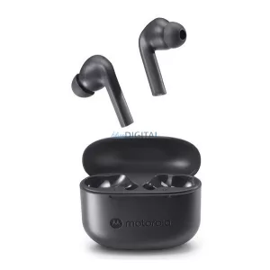 MOTOROLA BUDS 065 căști bluetooth Stereo (v5.3, TWS, microfon, anulare zgomot, IPX4 + încărcător) NEGRU