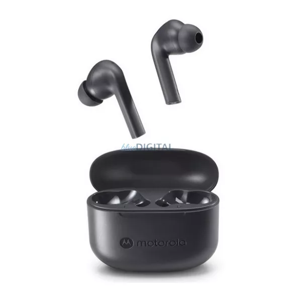 MOTOROLA BUDS 065 căști bluetooth Stereo (v5.3, TWS, microfon, anulare zgomot, IPX4 + încărcător) NEGRU