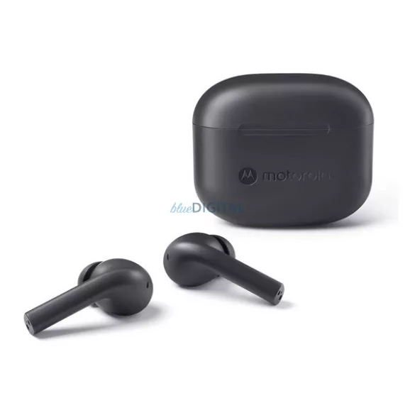 MOTOROLA BUDS 065 căști bluetooth Stereo (v5.3, TWS, microfon, anulare zgomot, IPX4 + încărcător) NEGRU