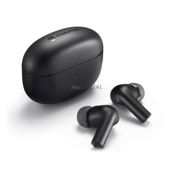MOTOROLA BUDS 500 ANC căști bluetooth cu stereo (v5.3, TWS, microfon, anulare activă a zgomotului, IPX4 + încărcător) NEGRU