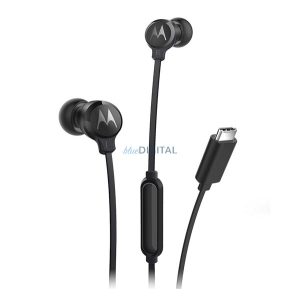 MOTOROLA EARBUDS 3C-s Căști stereo (Type-C, microfon, buton de înregistrare) NEGRU