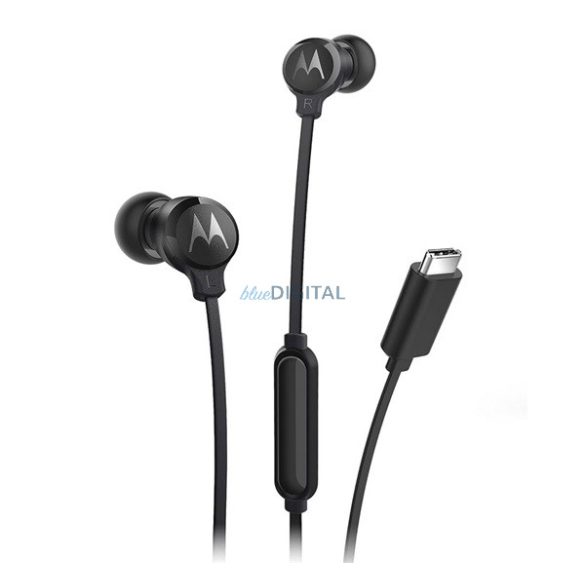 MOTOROLA EARBUDS 3C-s Căști stereo (Type-C, microfon, buton de înregistrare) NEGRU
