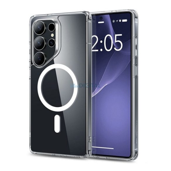 ESR CH HALOLOCK silicon telefon protector (rezistent la șocuri, bubble heel, MagSafe) pentru Samsung Galaxy S25 Ultra (SM-S938)