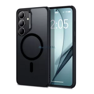 HUSĂ! - ESR CH HALOLOCK silicon telefon protector (rezistent la șocuri, bubble heel, MagSafe) BLACK Samsung Galaxy S25 Plus (SM-S936)