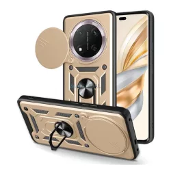   HUSĂ! - Protector de telefon din silicon Defender (rezistent la șocuri, inel de reținere, protector de cameră) Auriu Honor Magic7 Lite