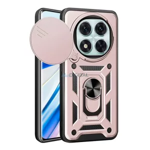 HUSĂ! - Protector de telefon din silicon Defender (rezistent la șocuri, inel de reținere, protector de cameră) GOLDEN Xiaomi Poco X7, Redmi Notă 14 Pro 5G