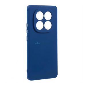Silicon protector de telefon (mat) BUTTON albastru Xiaomi Redmi Notă 14 Pro 5G