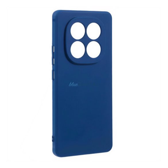 Silicon protector de telefon (mat) BUTTON albastru Xiaomi Redmi Notă 14 Pro 5G
